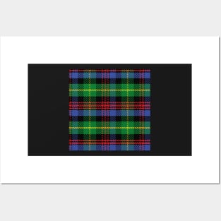 Scottish tartan Black Watch, black, red,green, yellow, blue Posters and Art